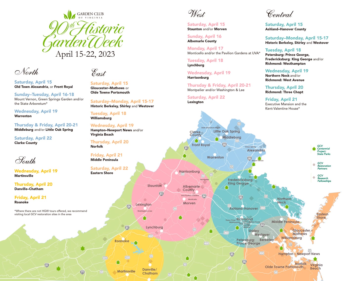 Suggested Itineraries Historic Garden Week in Virginia